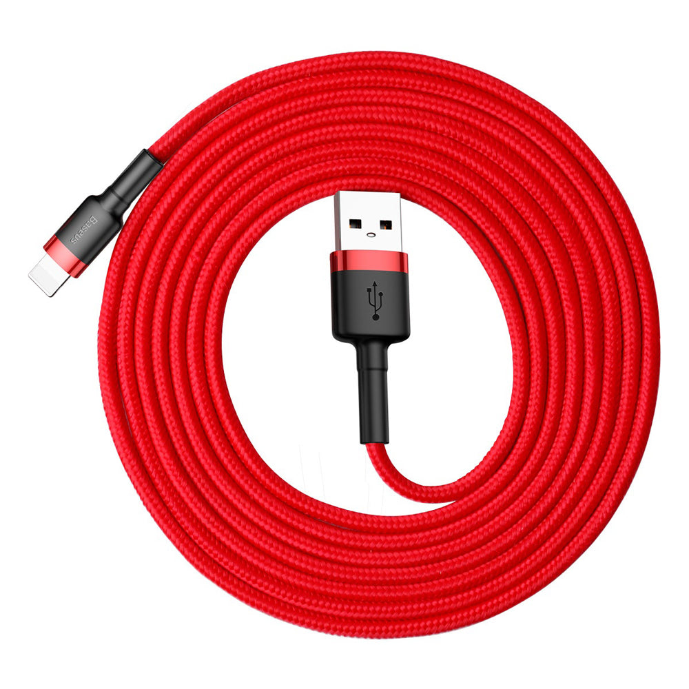 Baseus - Data Cable Cafule (CALKLF-C09) - USB to Lightning, 1.5A, 2m - Red