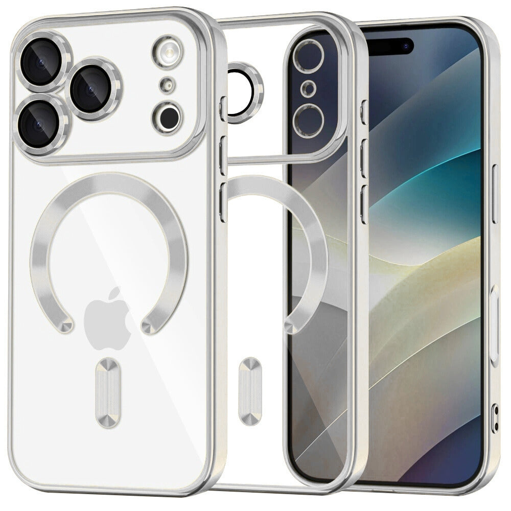 Θήκη Διάφανη MagSafe Gloss Ασημί για iPhone 17 Pro Max – PhoneBazaar