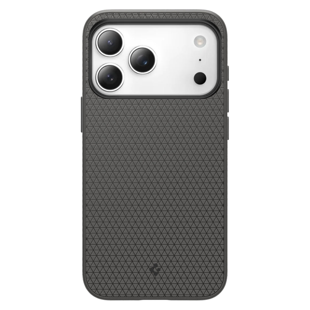 Spigen Liquid Air Back Cover Σιλικόνης Matte Black iPhone 17 Pro Max για Γκρί – PhoneBazaar