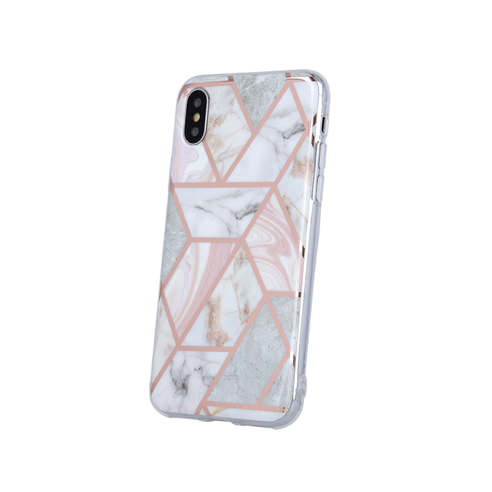 Geometric Marmur Case for Samsung Galaxy A42 5G pink