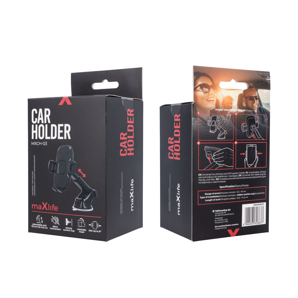 Maxlife - Jack 3.5mm to Jack 3.5mm Audio Cable - Black