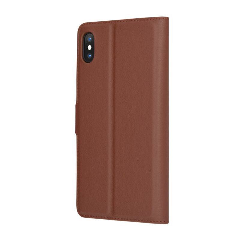 Techsuit - Leather Folio - iPhone XS Max - Brown