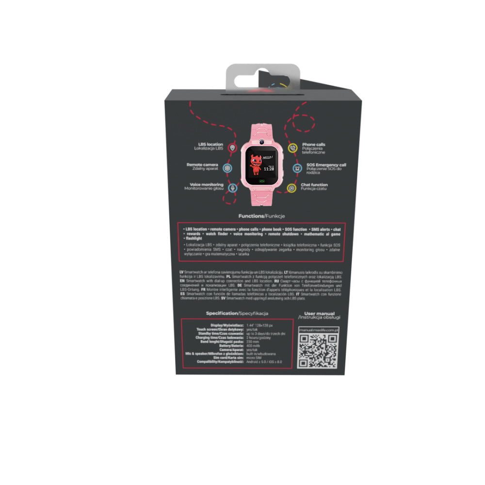 Παιδικό Smartwatch Maxlife MXKW-300 Ροζ