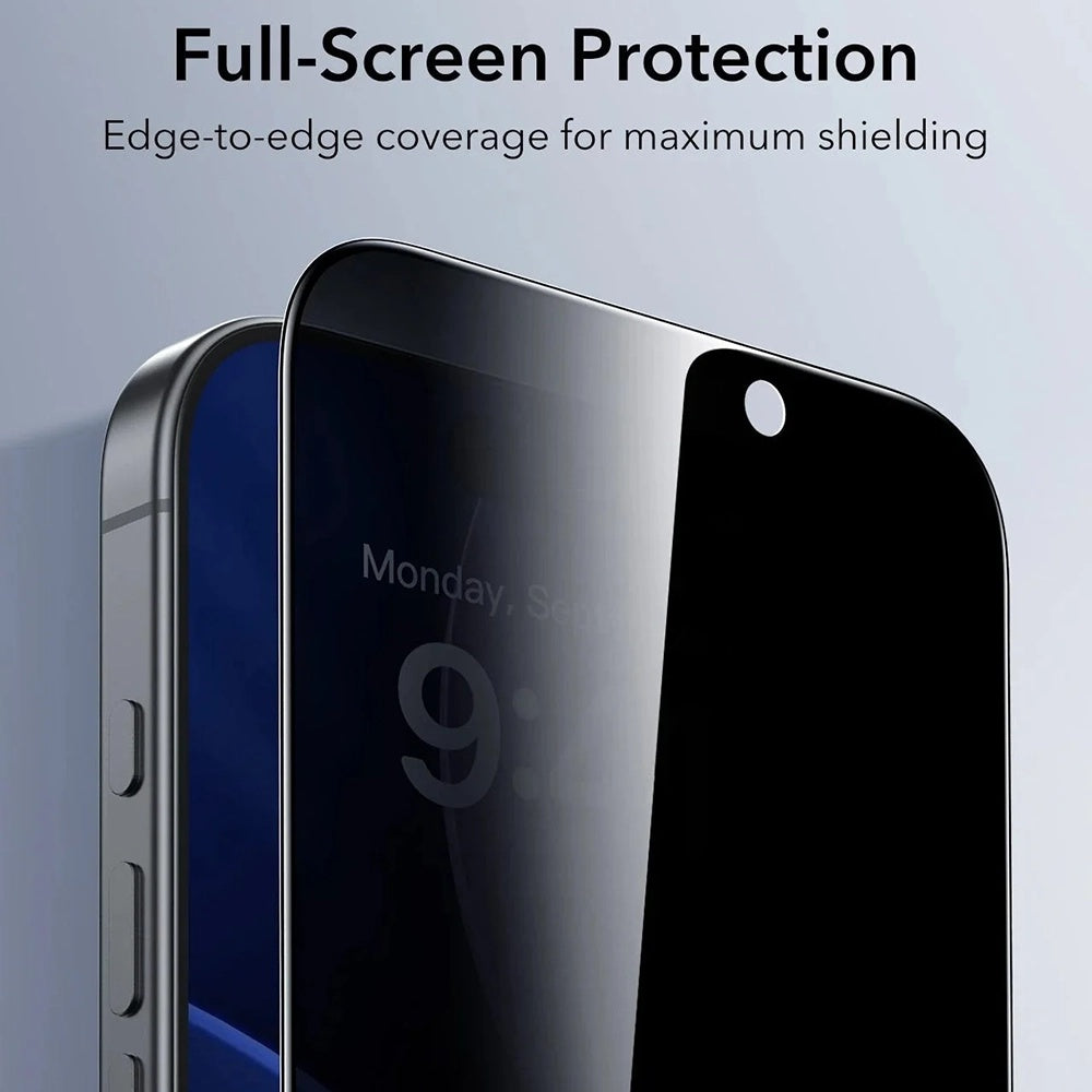 ESR - Privacy Tempered Glass UltraFit (3 pack) - iPhone 17 Pro Max - Black