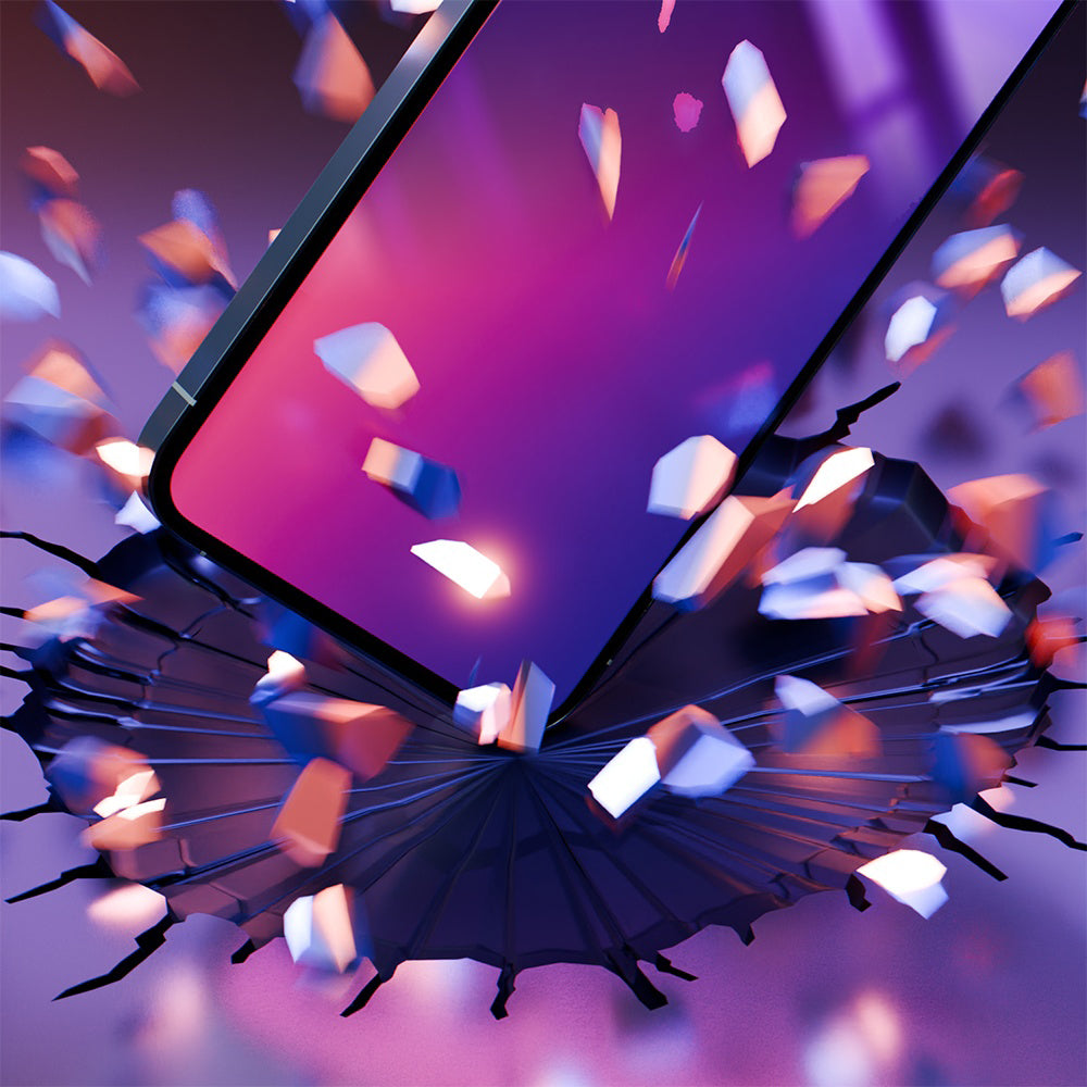 3mk - Rainbow Privacy Screen Protector - iPhone 16 Pro - Black