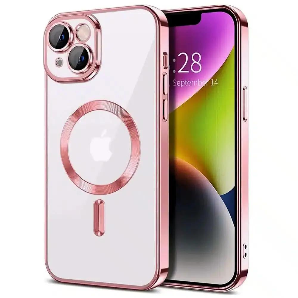 Θήκη Διάφανη Magsafe Gloss Ροζ για Iphone 13 – PhoneBazaar
