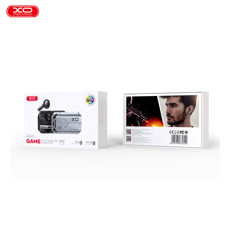 ΧΟ - True Wireless Earphone Game/RGB Light - Grey (XO-G11)