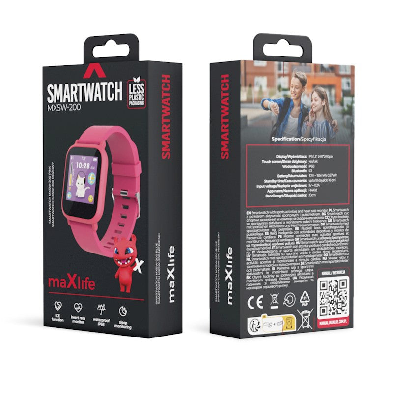 Παιδικό Smartwatch Maxlife MXSW-200 σε ροζ χρώμα