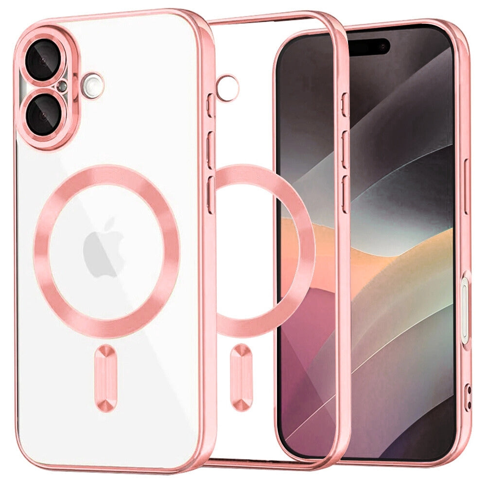Θήκη Διάφανη MagSafe Gloss Ροζ για iPhone 17 – PhoneBazaar