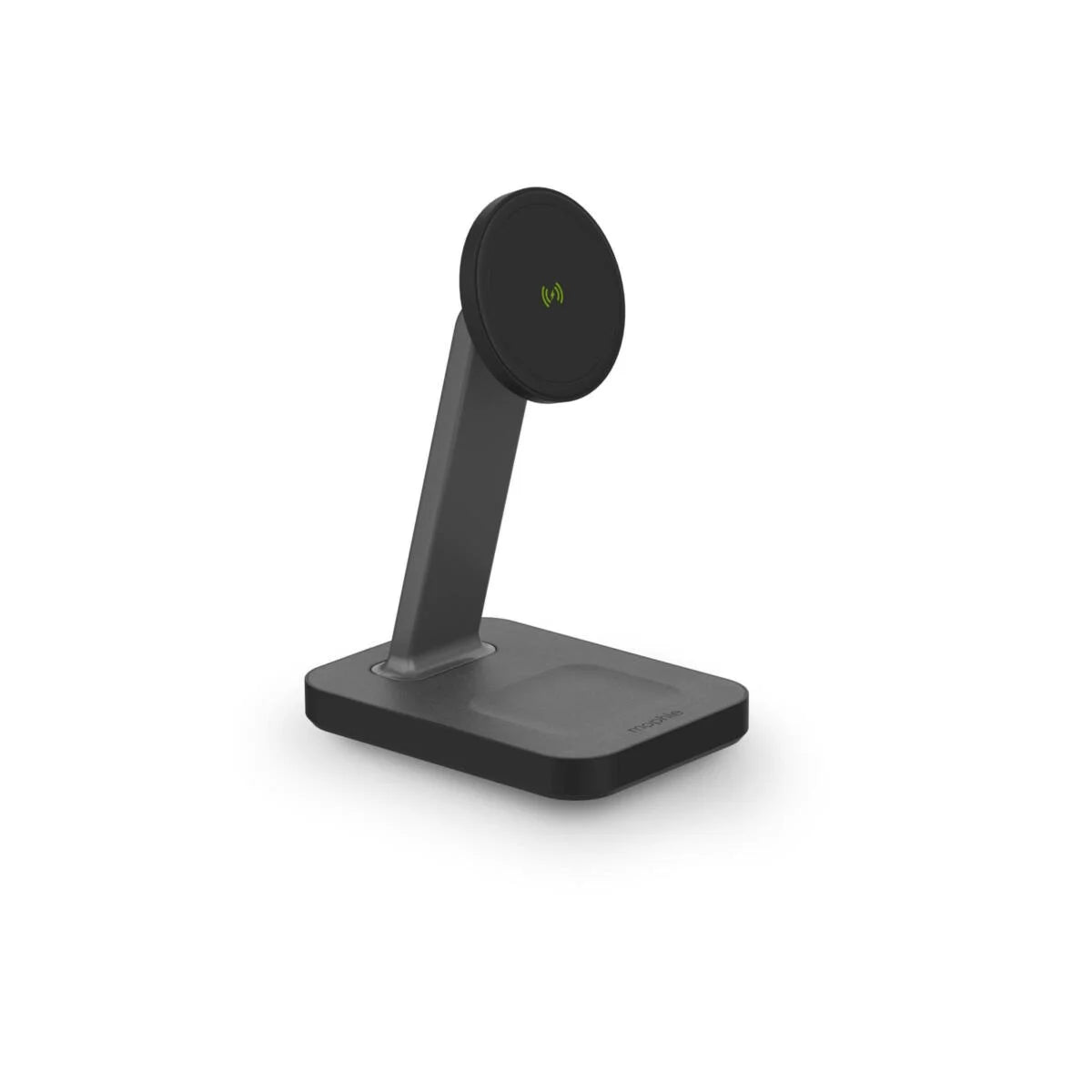 Mophie Snap+ 2 in 1 Charge Stand & Pad Οικιακός Μαγνητικός ταχυφορτιστής ισχύος 15W σε χρώμα γκρι