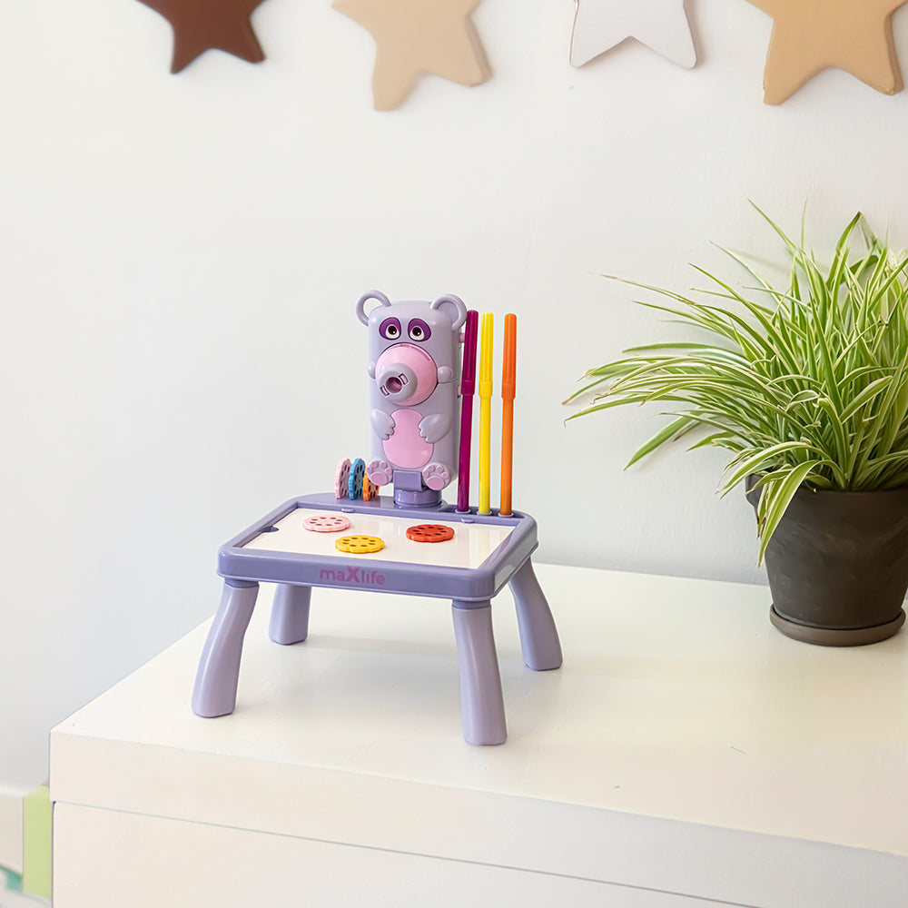 Maxlife projector with drawing table MXDP-100 purple - Προβολέας με τραπέζι σχεδίασης σε μωβ χρώμα