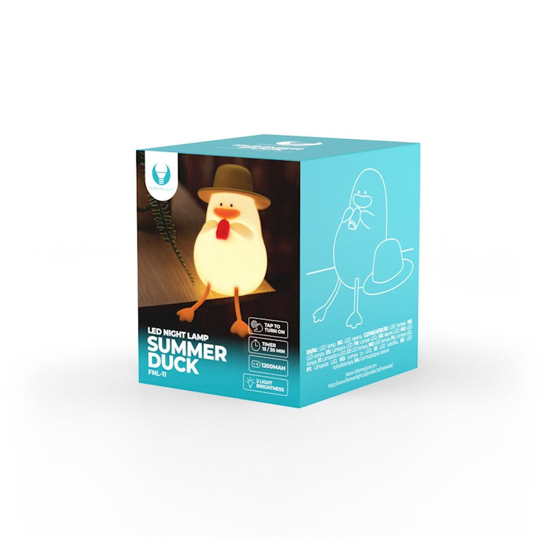 Forever LED Night Lamp Summer Duck FNL-11 - Φωτιστικό νυκτός σε σχήμα Πάπιας
