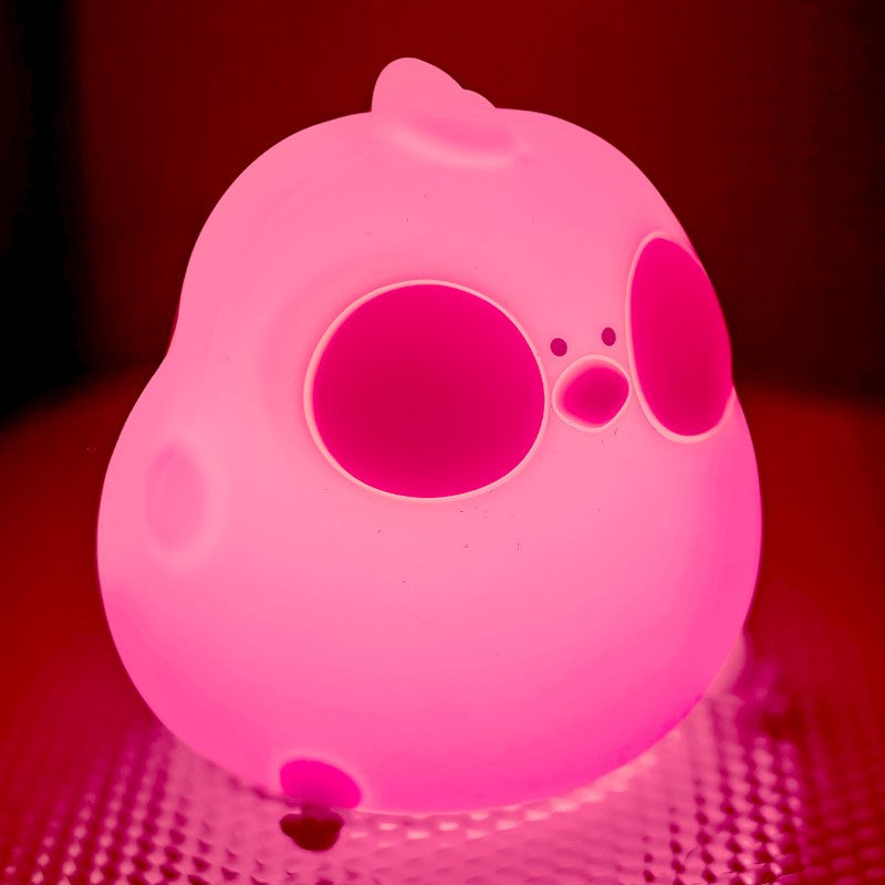 Forever Light LED Night Lamp Hungry Chicken FNL-10 Φωτιστικό νυκτός από μαλακή σιλικόνη με ενσωματωμένο χρονοδιακόπτη