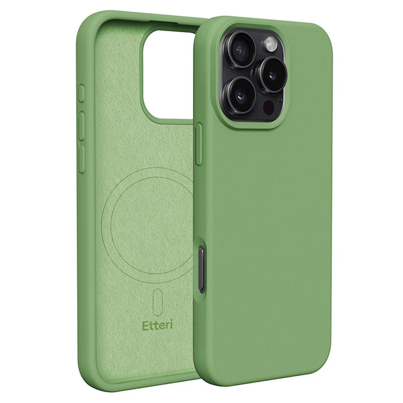 Etteri Silicone Mag case for iPhone 16 Pro Max για Θήκη προστασίας iPhone 16 Pro Max σε Πράσινο Χρώμα – PhoneBazaar