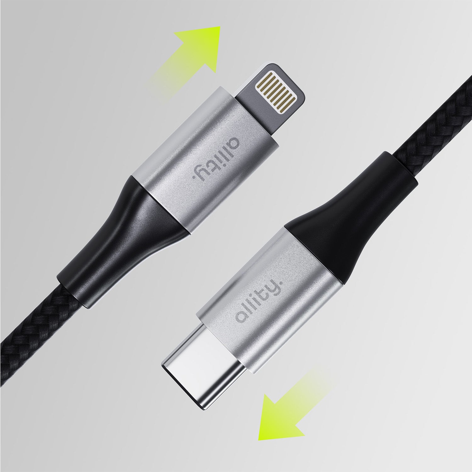 Καλώδιο Allity AUC-01 USB-c - lightning 1,0 m 27W μαύρο