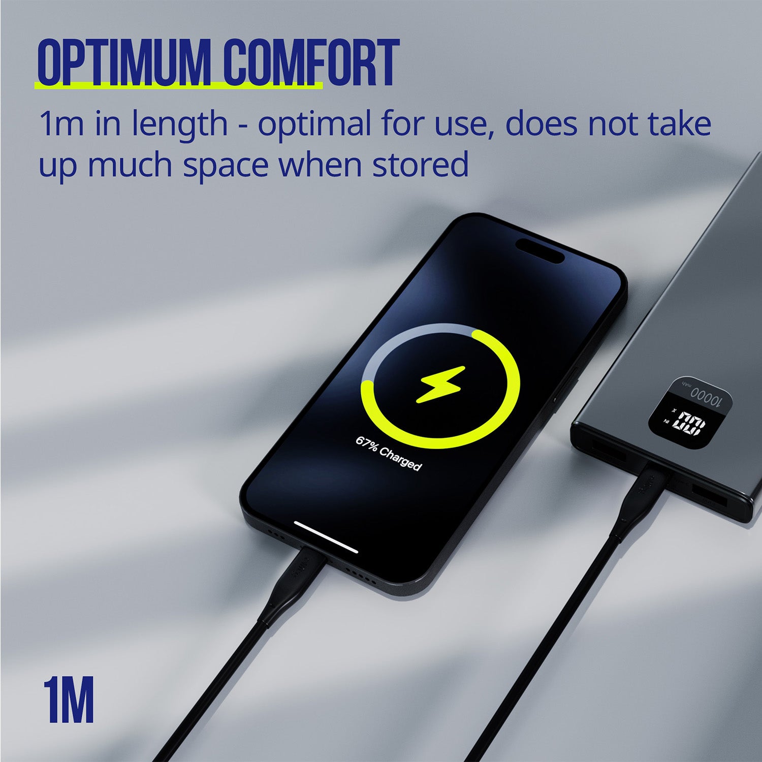 Καλώδιο Allity AUC-02 USB-c - USB-c 1,0 m 60W μαύρο