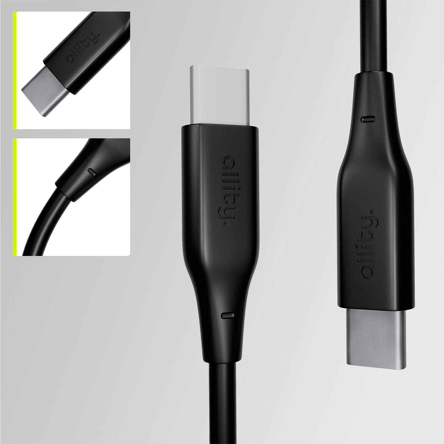 Καλώδιο Allity AUC-02 USB-C - USB-C 2,0 m 60W μαύρο