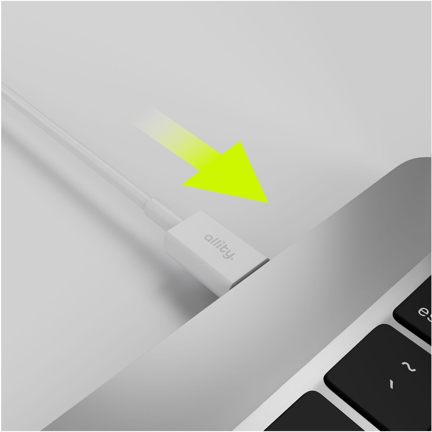 Καλώδιο Allity AUC-03 USB-C - lightning 2,0 m 27W λευκό