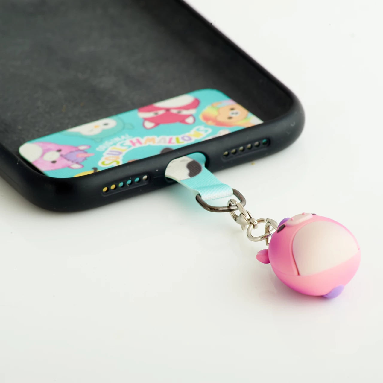 Lazerbuilt Squishmallows Lola the Unicorn Mobile Charm – Universal Μπρελόκ Κινητού με Pad Σύνδεσης