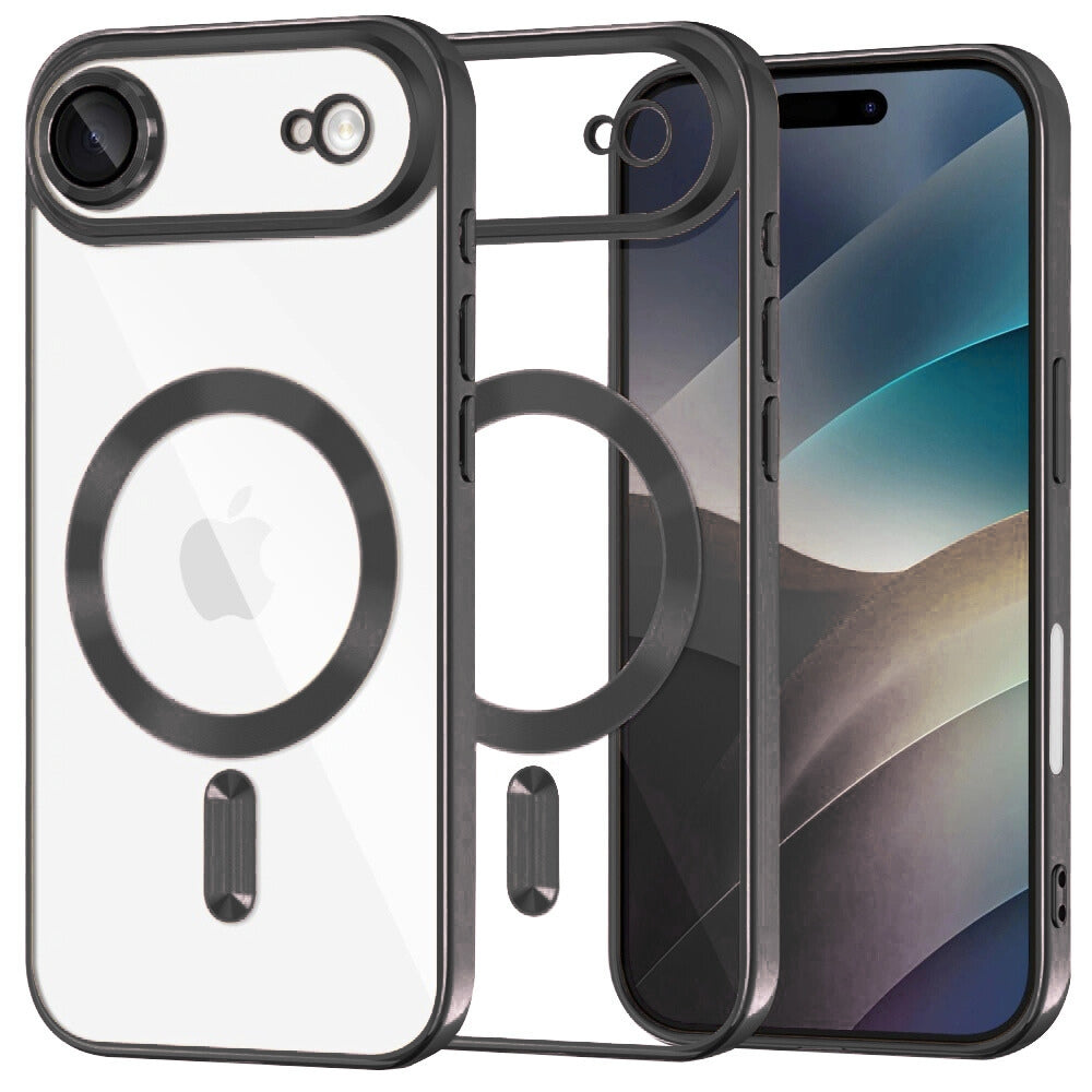 Θήκη Διάφανη MagSafe Gloss Μαύρο για iPhone Air – PhoneBazaar