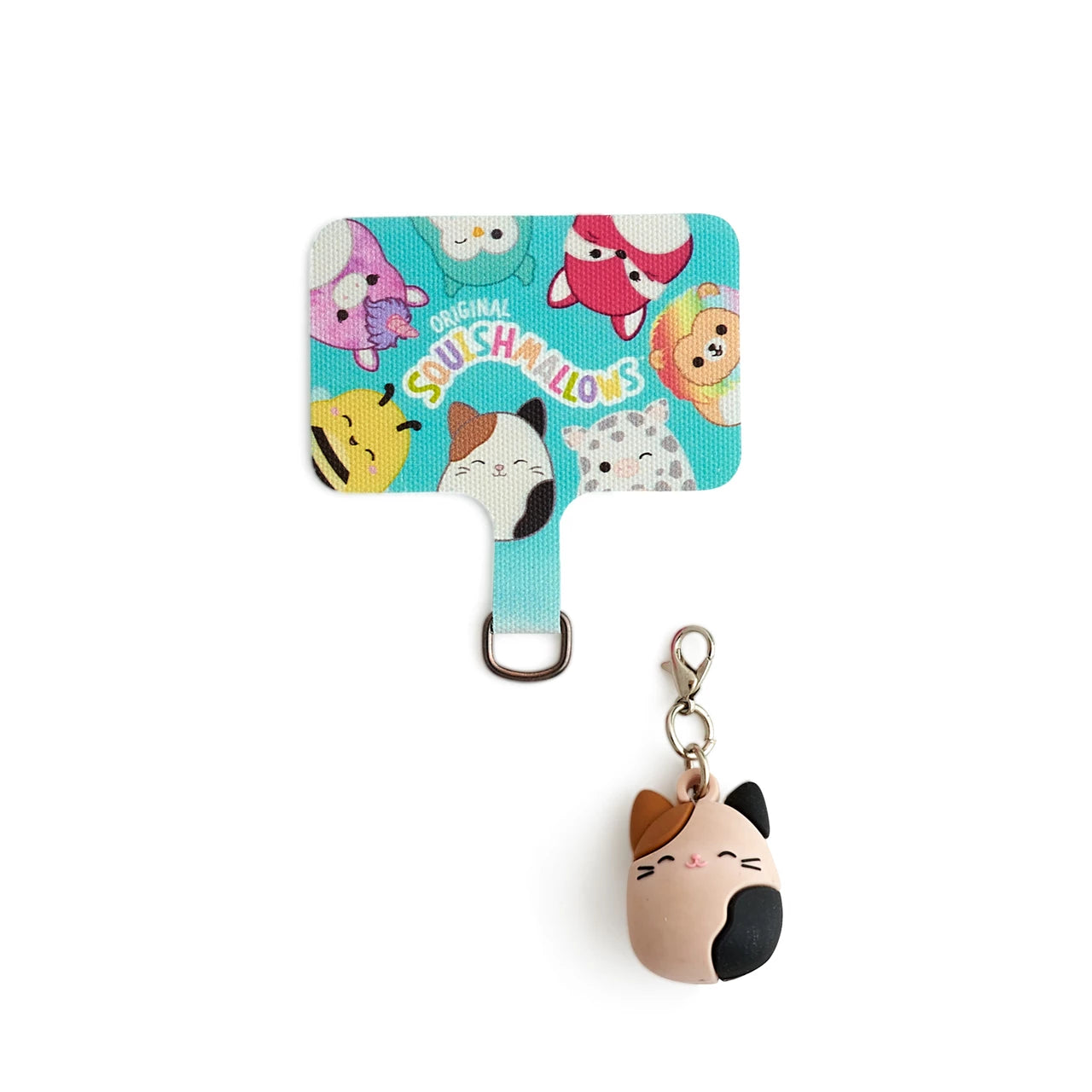 Lazerbuilt Squishmallows Cam the Cat Mobile Charm – Universal Μπρελόκ Κινητού με Pad Σύνδεσης