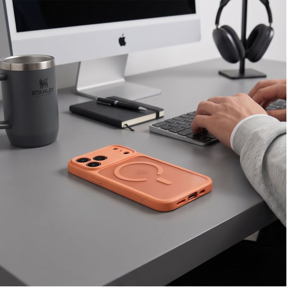 Θήκη Tech-Protect BASICMAG MagSafe iPhone 17 PRO MAX / 18 PRO MAX Cosmic Orange Ματ - iPhone 17 Pro Max