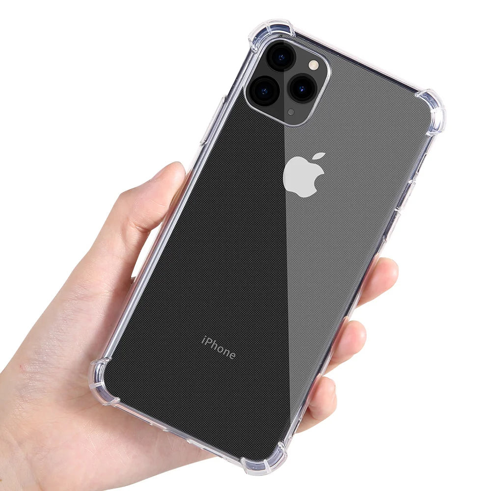 Techsuit - Shockproof Clear Silicone - iPhone 11 Pro Max - Clear