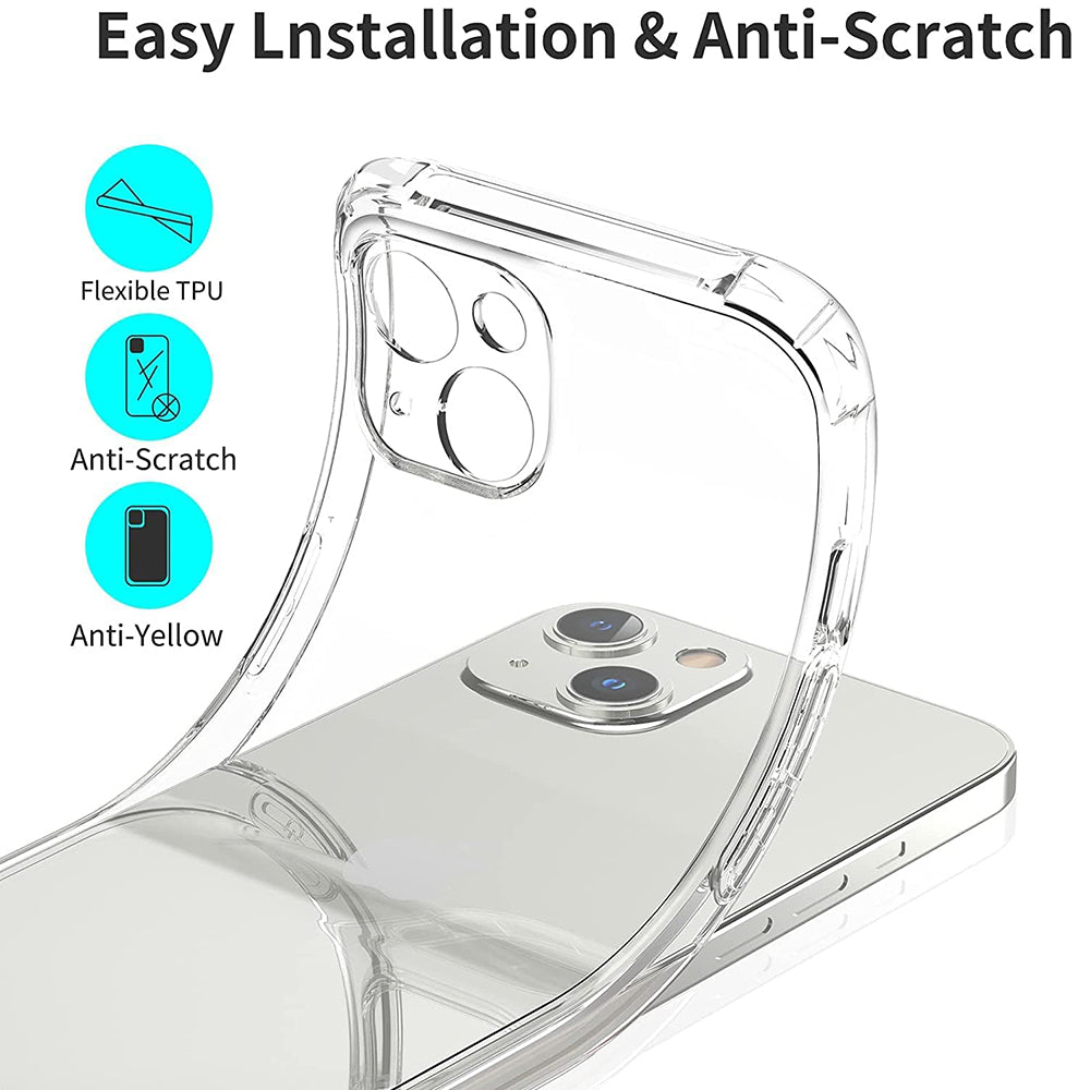 Techsuit - Shockproof Clear Silicone - iPhone 13 - Clear