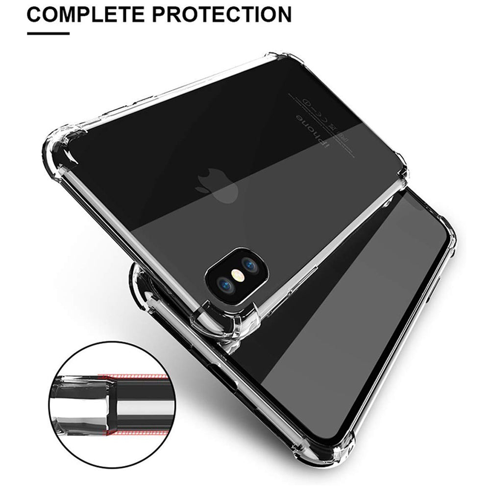 Techsuit - Shockproof Clear Silicone - iPhone XS Max - Clear