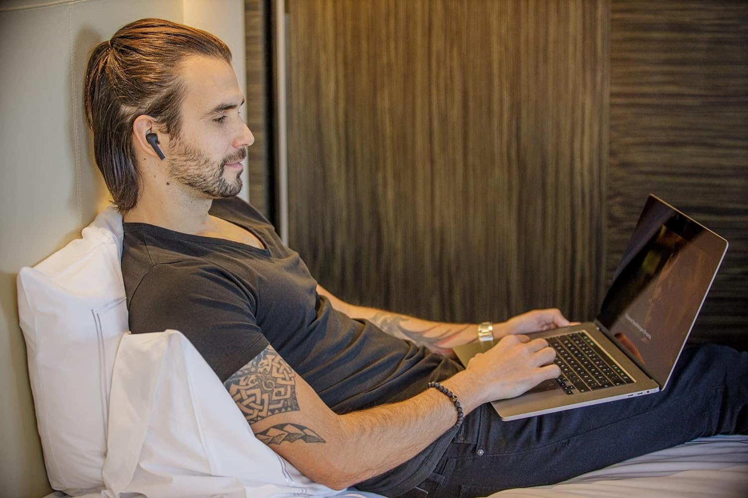 Defunc TRUE ENTERTAINMENT Bluetooth 5.2 Ασύρματα True Wireless Ακουστικά με θήκη (ροζ)