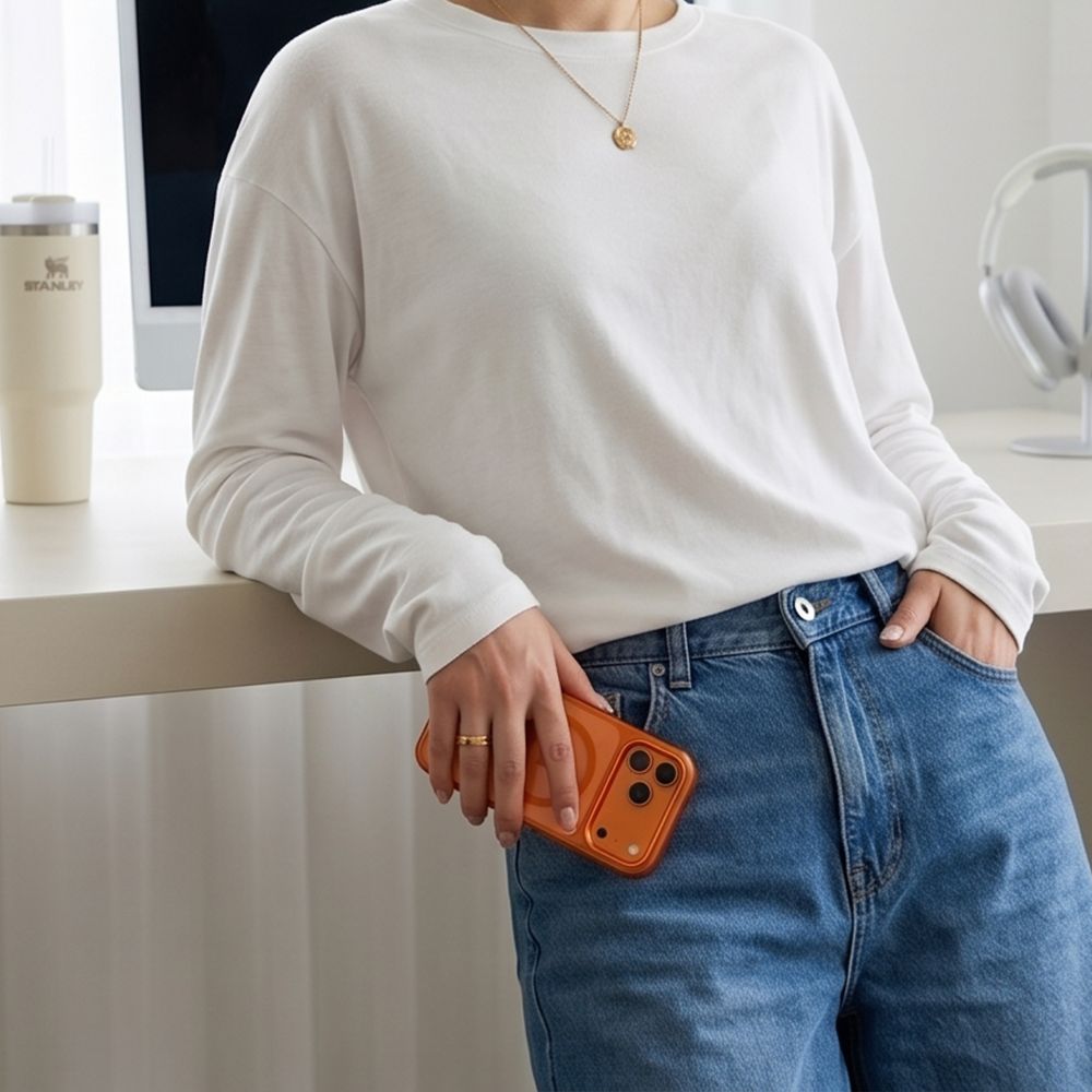 Θήκη Tech-Protect MAGMAT MagSafe CC iPhone 17 PRO / 18 PRO Cosmic Orange/Διάφανο - iPhone 17 Pro