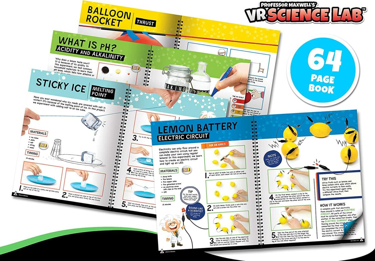 Abacus Brands VR Science Lab Επιστημονικό σετ εικονικής πραγματικότητας του καθηγητή Maxwell – Πλήρης Αγγλική Έκδοση – Περιλαμβάνει Γυαλιά VR