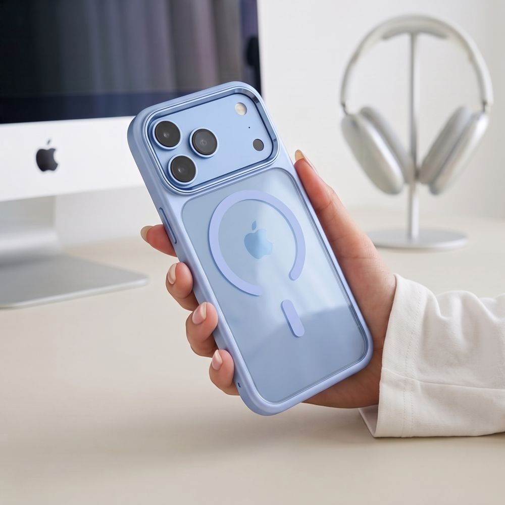 Θήκη Tech-Protect MAGMAT MagSafe CC iPhone 17 PRO MAX / 18 PRO MAX Light Blue/Διάφανο - iPhone 17 Pro Max
