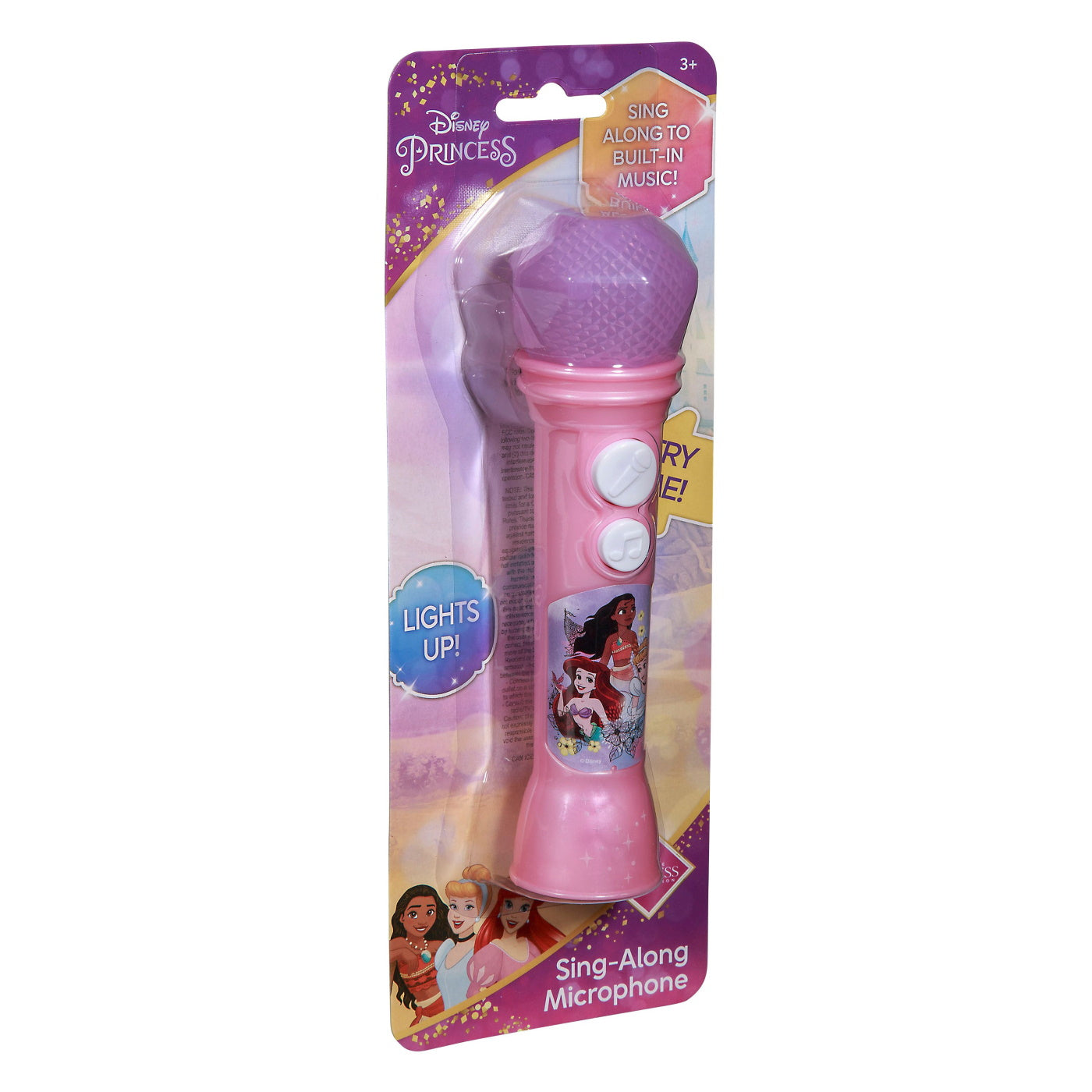 eKids Disney Princess Ασύρματο Μικρόφωνο Karaoke για παιδιά με ενσωματωμένη μουσική, φωτισμό, Sound Effects (DP-070) (Ροζ)