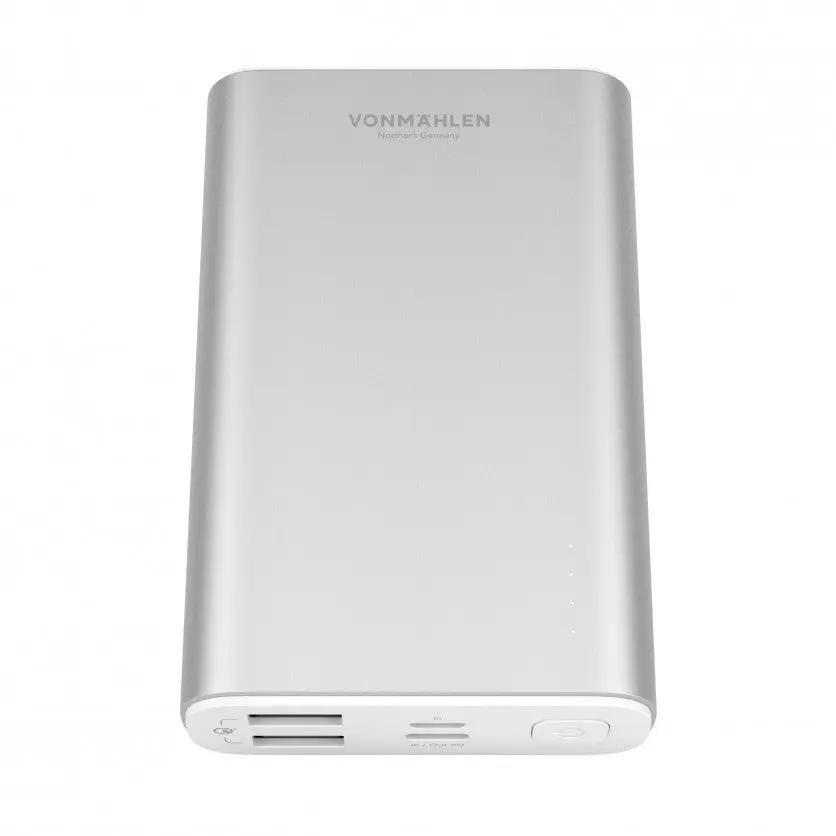 Vonmahlen Evergreen The Powerbank (minimalist Designed 10.000 Mah Powerbank) – Silver – PhoneBazaar