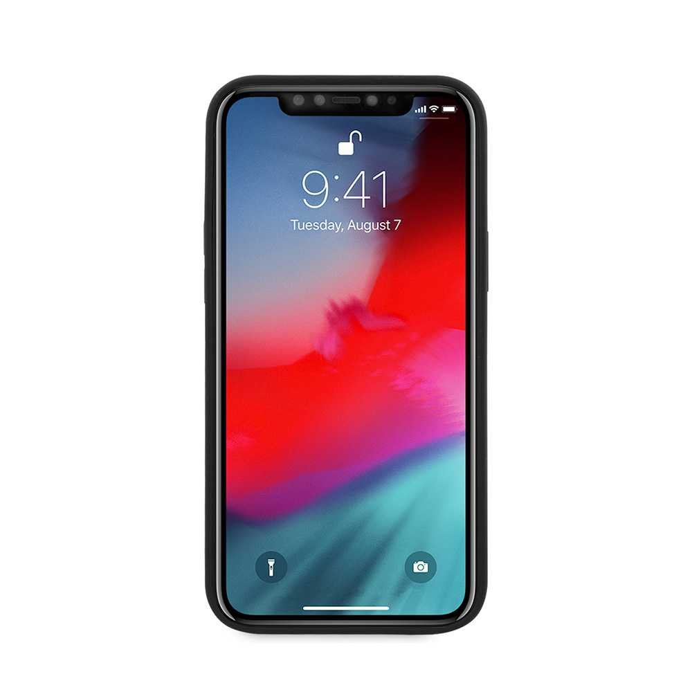 Ferrari "On Track" Liquid Silicone Case Θήκη προστασίας – iPhone 12 / iPhone 12 Pro (Μαύρη/3D Logo)