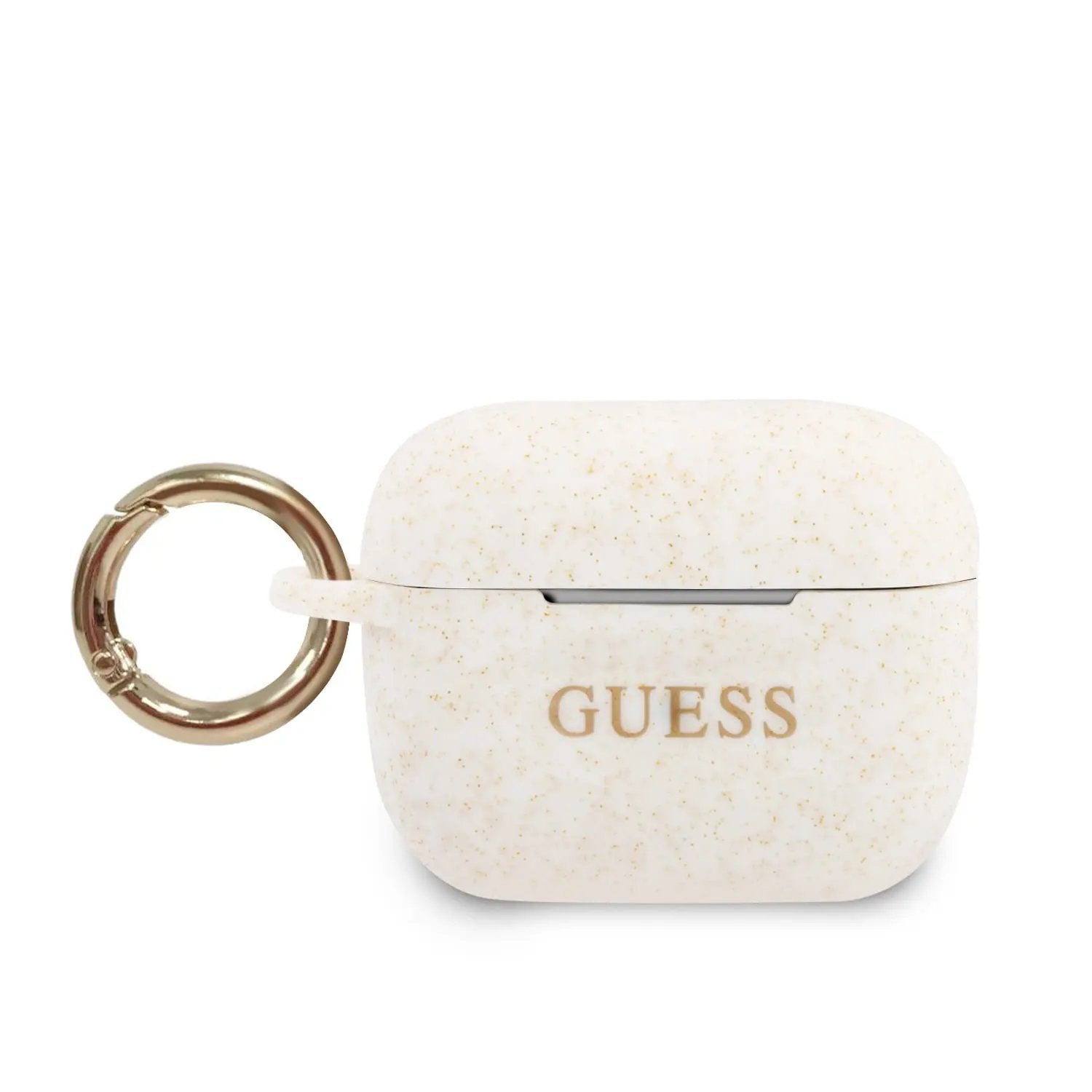 Guess Printed Logo Silicone Case Θήκη Προστασίας Απο Σιλικόνη Για Apple Airpods Pro (white/glitter) – PhoneBazaar