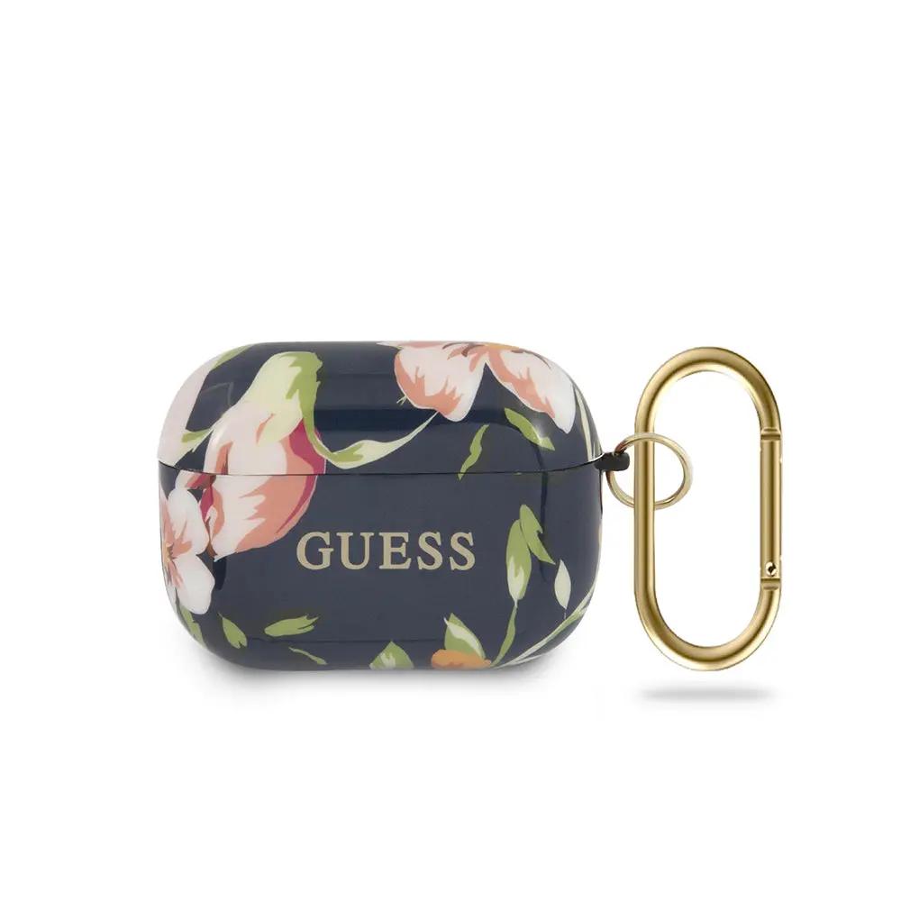 Guess “flower Collection” Θήκη Προστασίας Με Floral Σχεδιασμο Απο Σιλικόνη Για Apple Airpods Pro (μπλε) – PhoneBazaar
