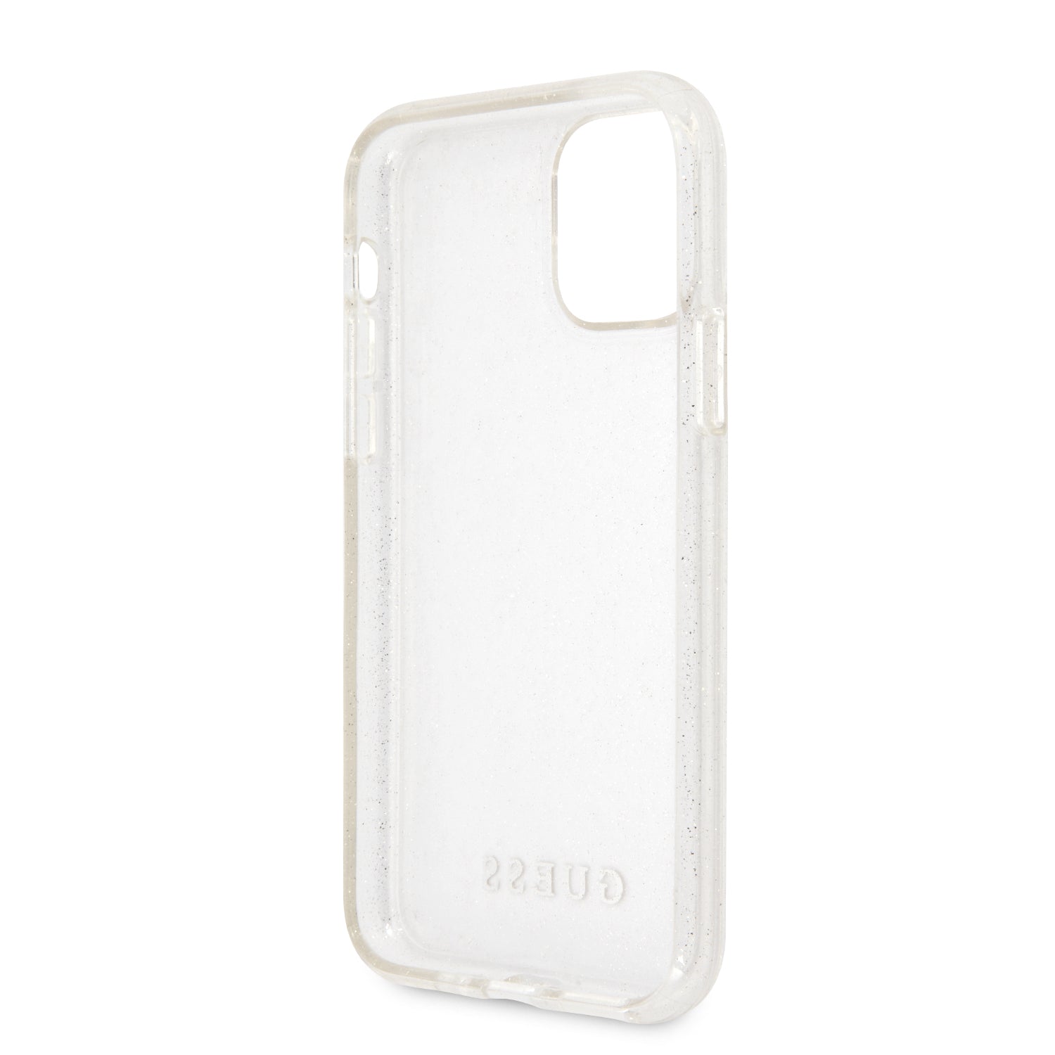 Guess "Glitter Collection" Θήκη προστασίας από σιλικόνη – iPhone 11 Pro Max (Clear/Glitter Silver)