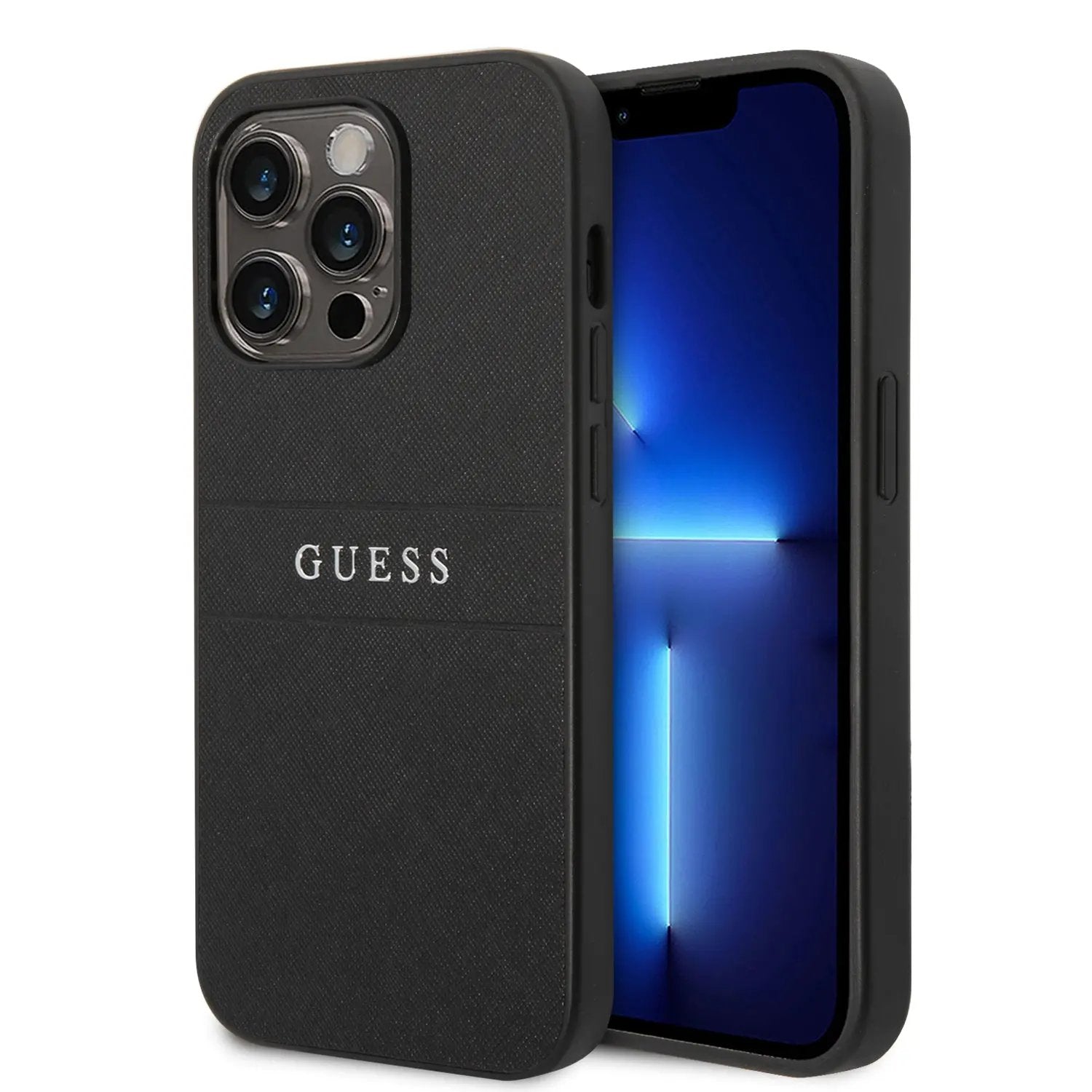 Guess Saffiano Hard Case Θήκη Προστασίας Απο Δερματινη – Iphone 14 Pro (μαυρο) – PhoneBazaar