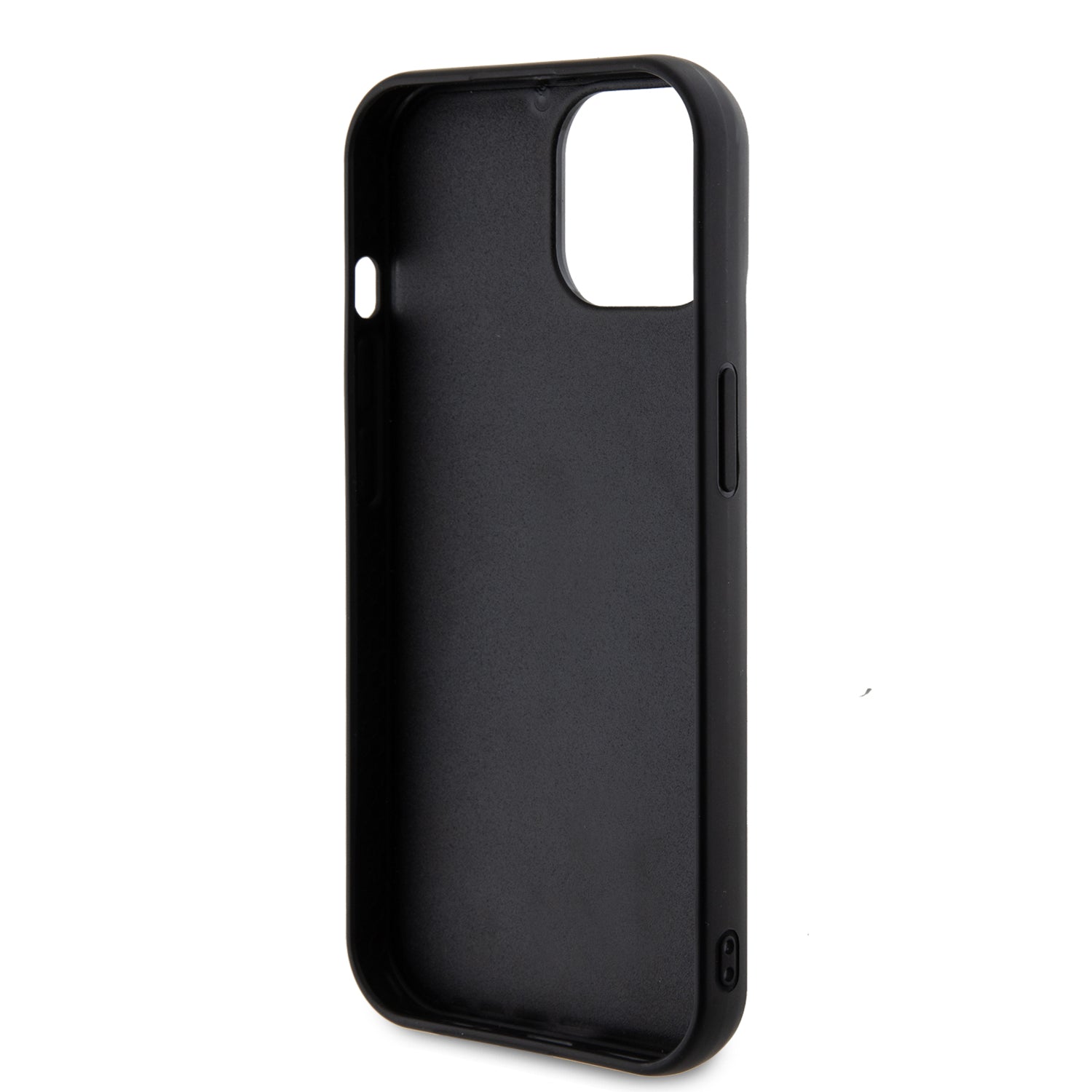 Guess "Sequin Script Metal" Hard Case iPhone 15 (Black – GUHCP15SPSFDGSK)