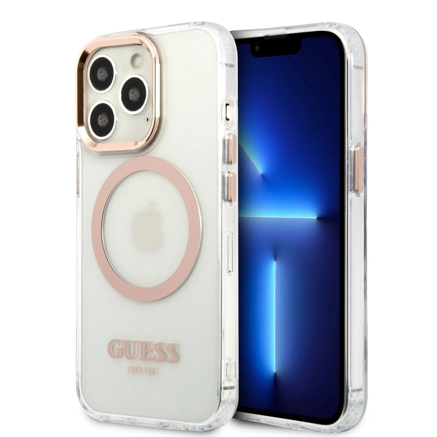 Guess “metal Outline Collection” Magsafe Hard Case Θήκη Προστασίας Απο Σκληρο Πλαστικο – Iphone 13 Pro Max (χρυσο – Guhmp13xhtrmd) – PhoneBazaar