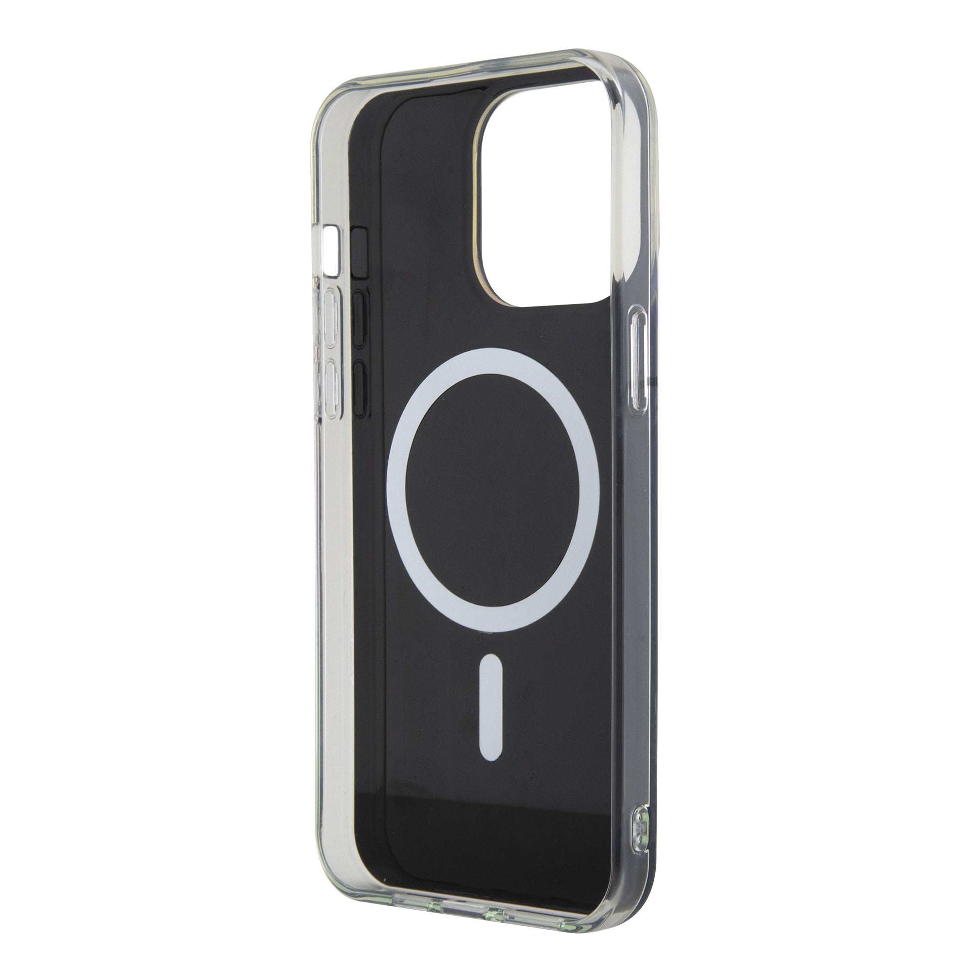 Guess Iridescent Magsafe Case Πολύχρωμη θήκη προστασίας από σκληρό πλαστικό – iPhone 15 Pro Max (Rainbow Black – GUHMP15XHITSK)