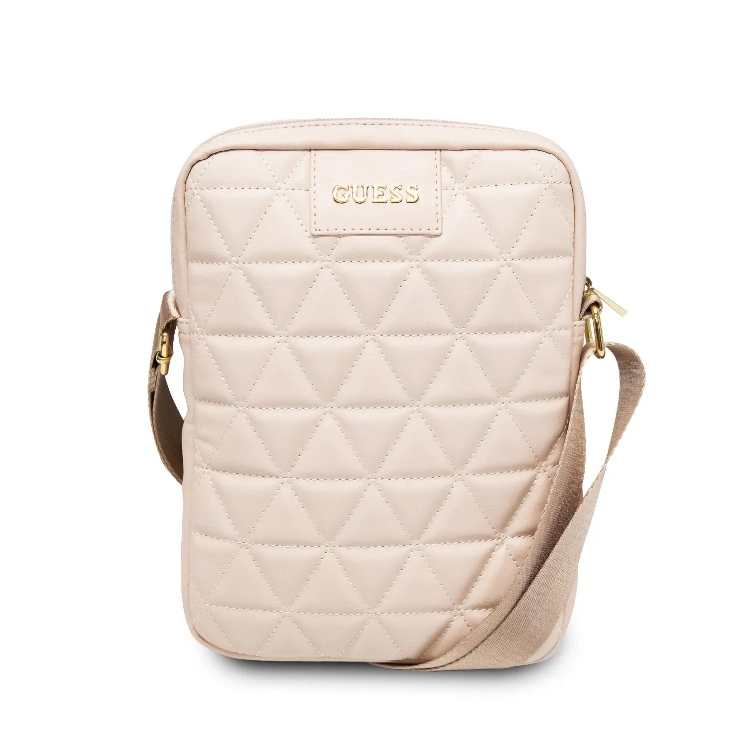 Guess Quilted Tablet Bag Τσαντάκι από δερματίνη κατάλληλο για tablet/smartphone εως 10" (Pink για GUTB10QLPK) – PhoneBazaar