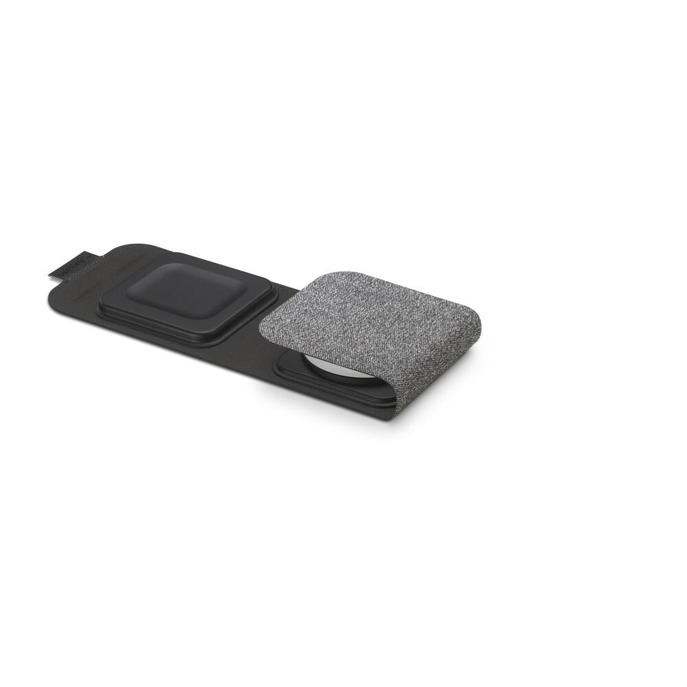 Mophie 2-in-1 Snap+ Travel Charger with Snap Adapter Μαγνητικός πολυφορτιστής ταξιδίου ισχύος 15W σε χρώμα μαύρο/γκρι