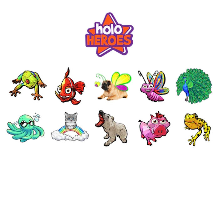HoloToyz - Holo Heroes Augmented Reality Τατουάζ Επαυξημένης πραγματικότητας που ζωντανεύουν σε κινούμενα σχέδια