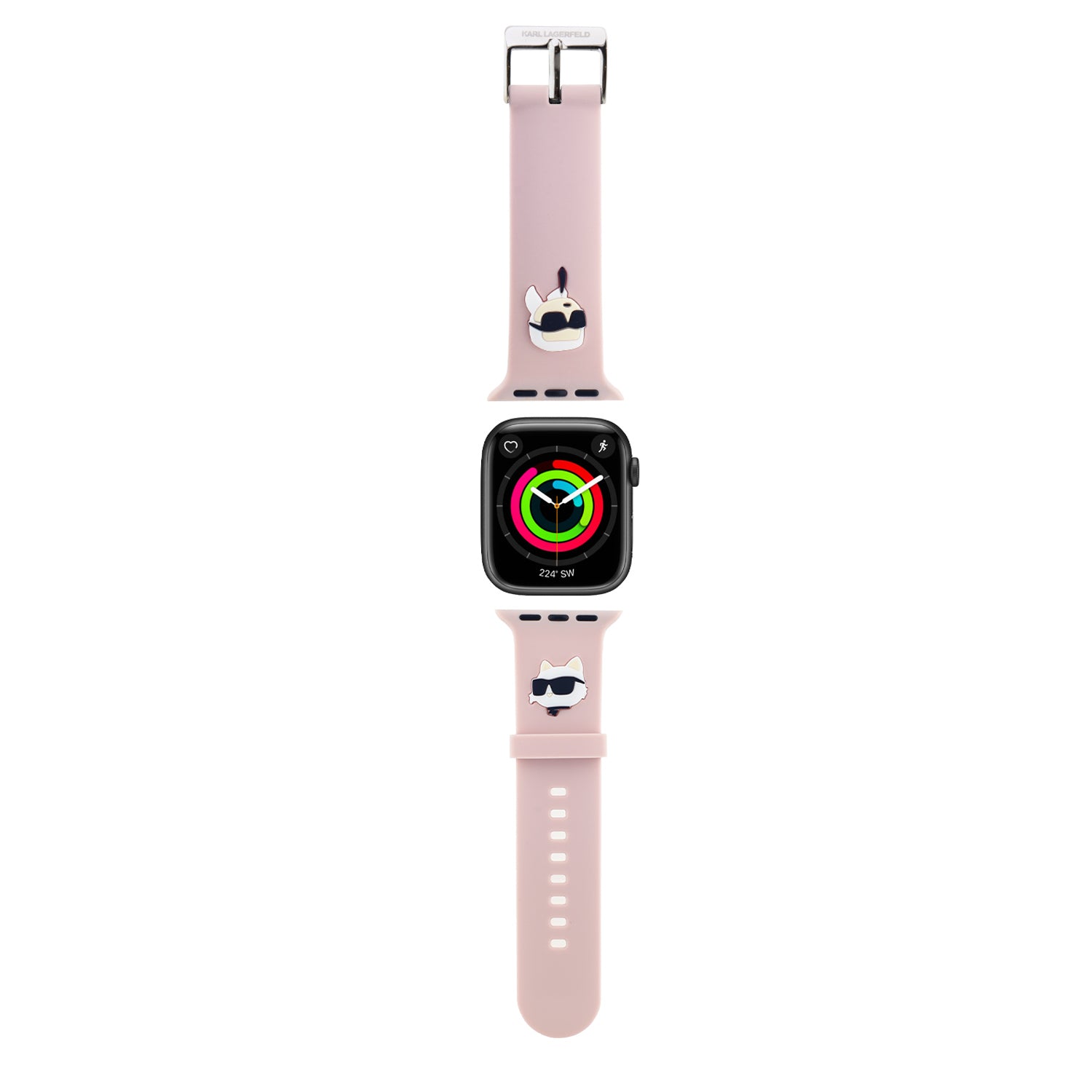 Karl Lagerfeld “karl & Choupete’s Head” Collection Λουράκι Για Apple Watch 4/5/6/7/se 38/40/41mm (ροζ – Klawmslkcnp) – PhoneBazaar