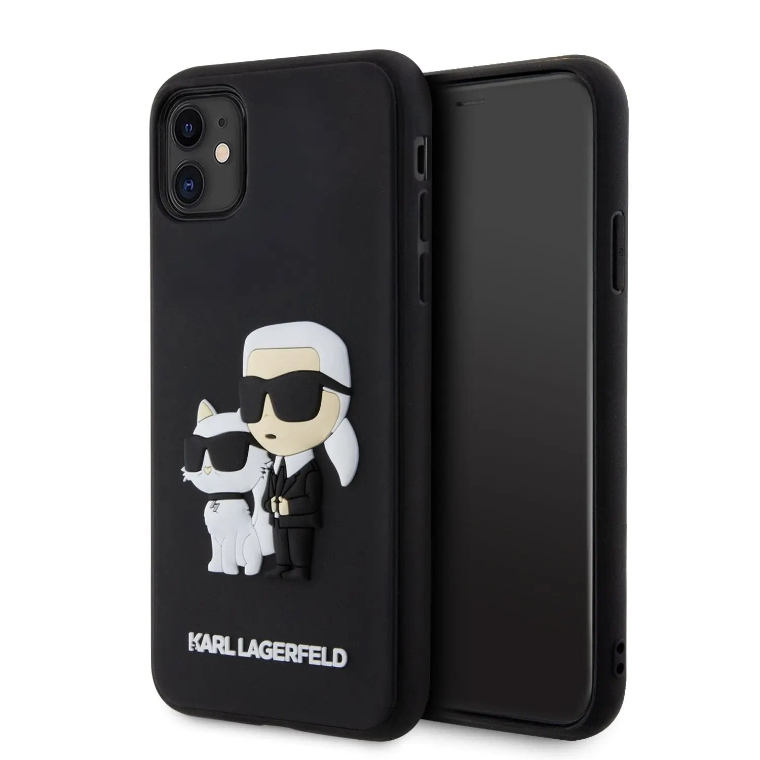 Karl Lagerfeld 3d Rubber Nft "karl+choupette" Hard Case Θήκη Προστασίας – Iphone 11 (black – Klhcn613drkcnk) – PhoneBazaar