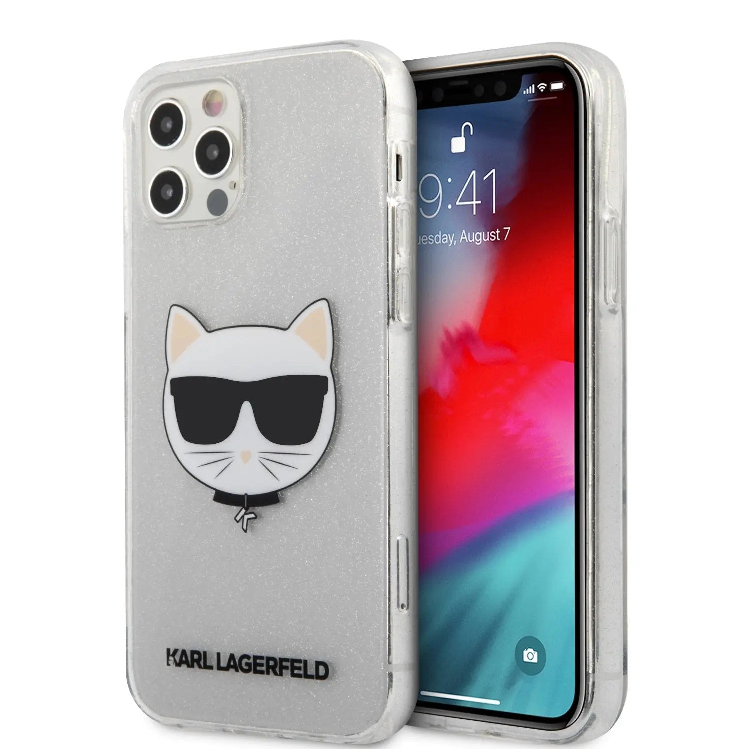 Karl Lagerfeld Full Glitter Case Choupette's Head Θήκη Προστασίας Απο Σιλικόνη – Iphone 12 Pro Max (glitter Silver) – PhoneBazaar