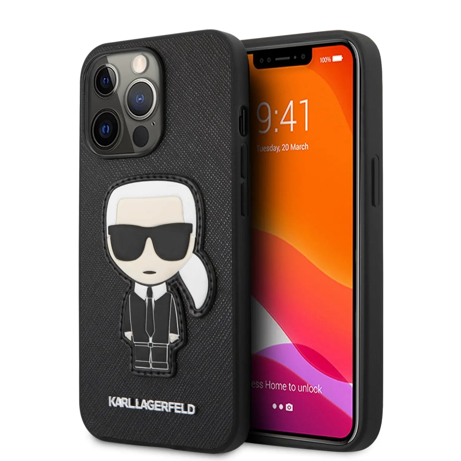 Karl Lagerfeld Ikonik Patch Saffiano Hard Case Θήκη Προστασίας Απο Δερματινη – Iphone 13 Pro (μαυρο – Klhcp13lokpk) – PhoneBazaar